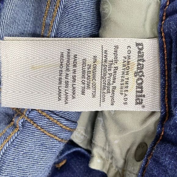 Patagonia Slim Jeans Women's Size 29 Organic Cotton Low Rise Skinny Blue‎ Denim - Picture 7 of 10